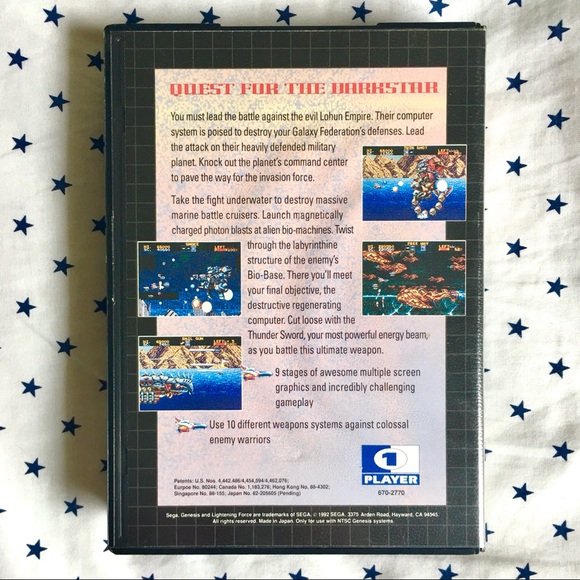🛑 SOLD 🛑 RARE Lightening Force: Quest for the Darkstar (Sega Genesis Game) - Picture 5 of 5